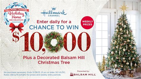 Hallmark Channel Sweepstakes For The Holidays .